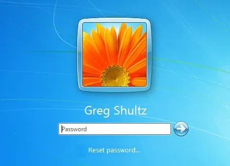 click reset password