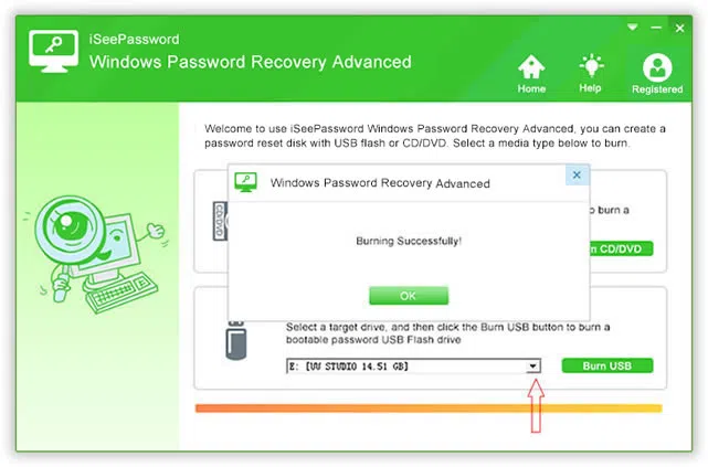 usb password reset disk 