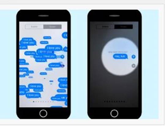 Screen Effects for Messages: