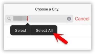 Select all