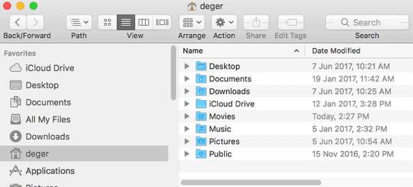 show and hide file/folders on Mac