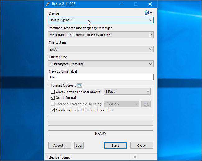create bootable USB with rufus