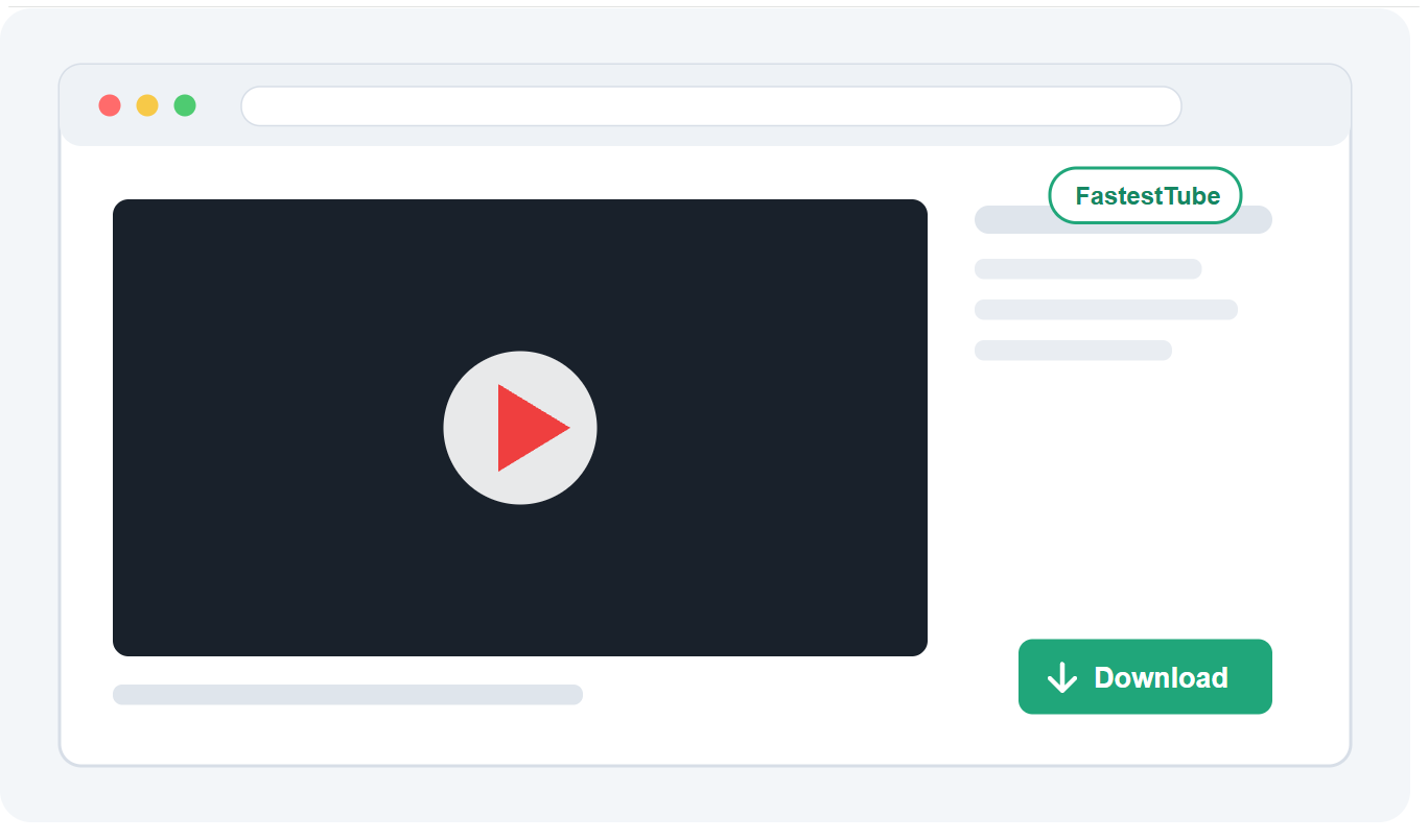 Illustration of the FastestTube browser extension download button