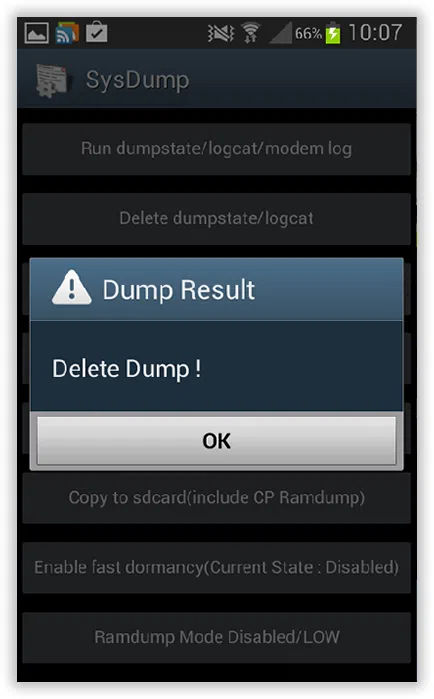 delete dump