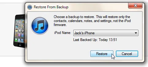 restore your iPad