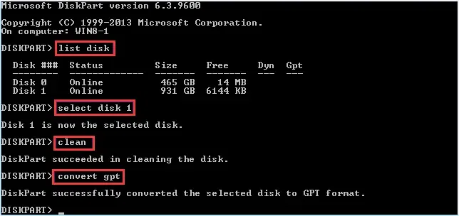 Convert USB Drive to MBR from GPT Disk
