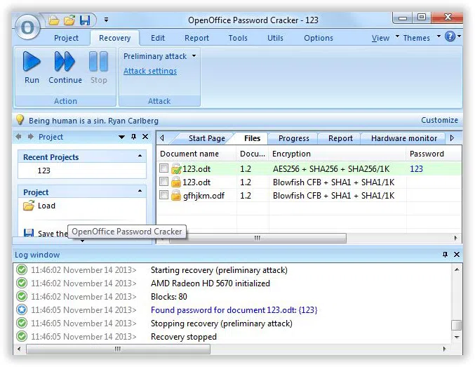 openoffice password cracker