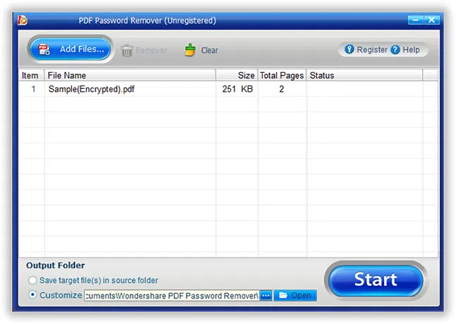 start to crack pdf file