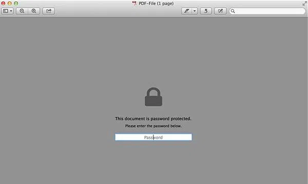 Unlock PDF on Mac