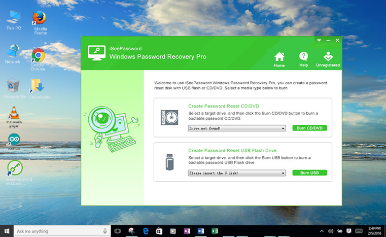 use windows password recovery to reset your windows password