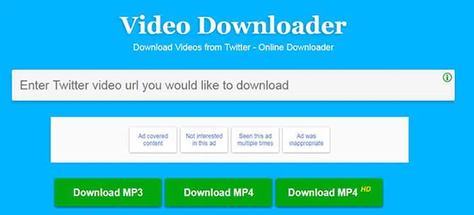 download twitter video on windows