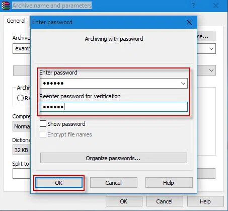 enter the zip password