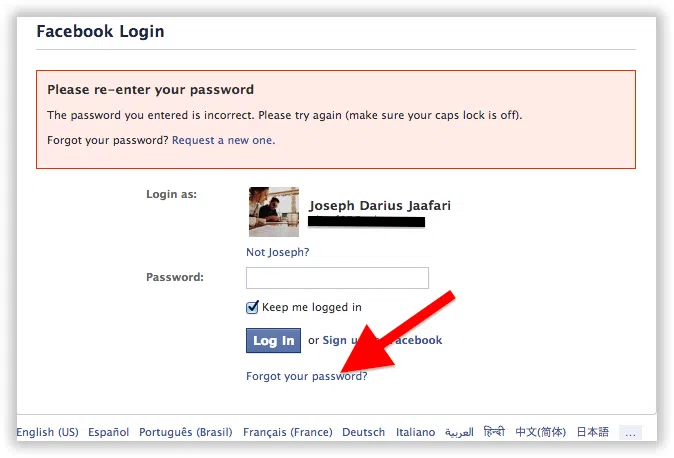 Facebook Login Users Need to Update Passwords