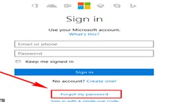 Recover Frogotten Outlook Password 