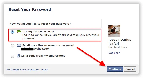 use my yahoo password