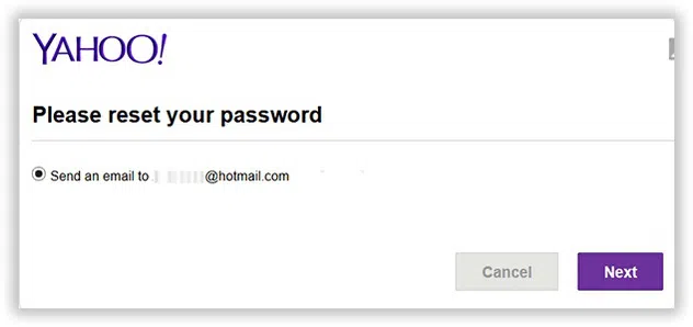 reset your yahoo password