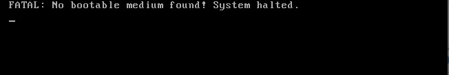 No Bootable Device