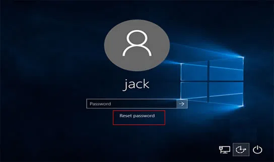reset password with password reset disc