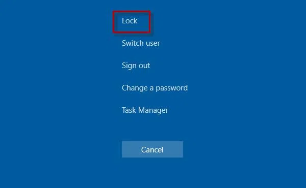 Lock Your Windows 10 Comptuer