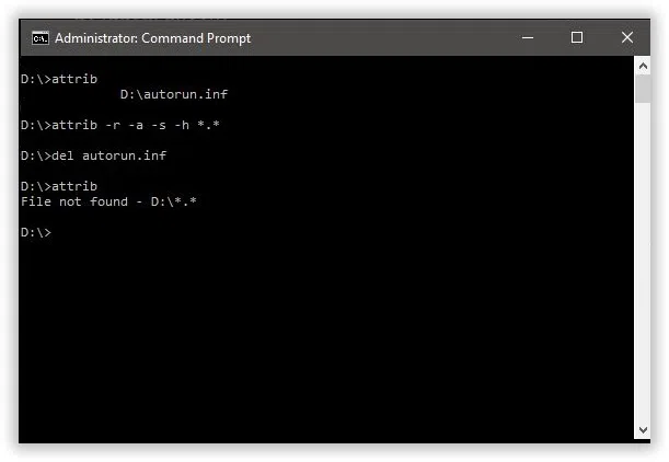Removing Malwares using Command Prompt
