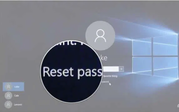 password reset disk