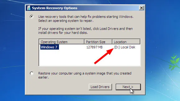 System Recovery Options