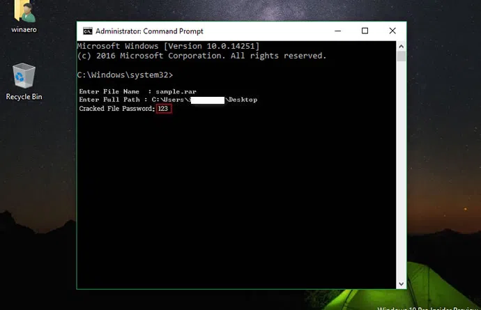 command prompt