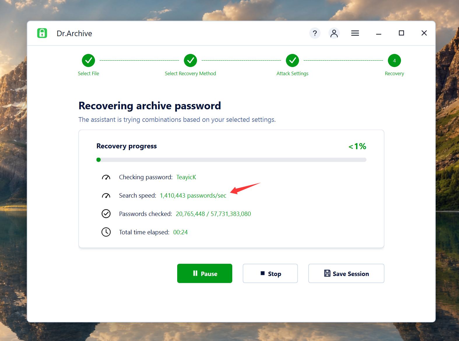 Recover ZIP password